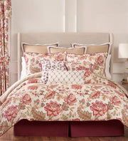 Rose Tree Emory Comforter Set, Queen, Red