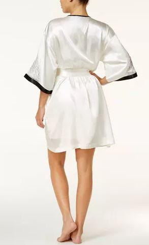 Thalia Sodi Lace and Satin Bridal Wrap Robe, Size XXL/XXXL