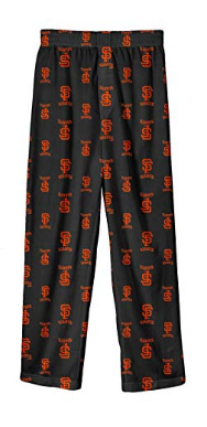 MLB Boys San Francisco Giants Printed Pant, Black, Small 2T