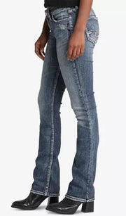 Silver Jeans Co. Women's Stretch Slim Jeans, Dark Indigo, 27x33
