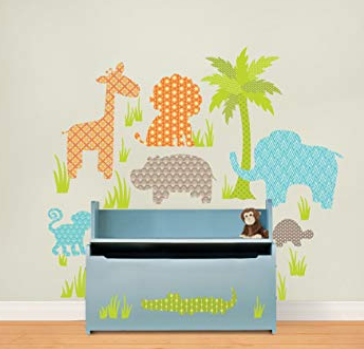 Wall Pops Jungle Friends Kit Wall Decals 41Pieces