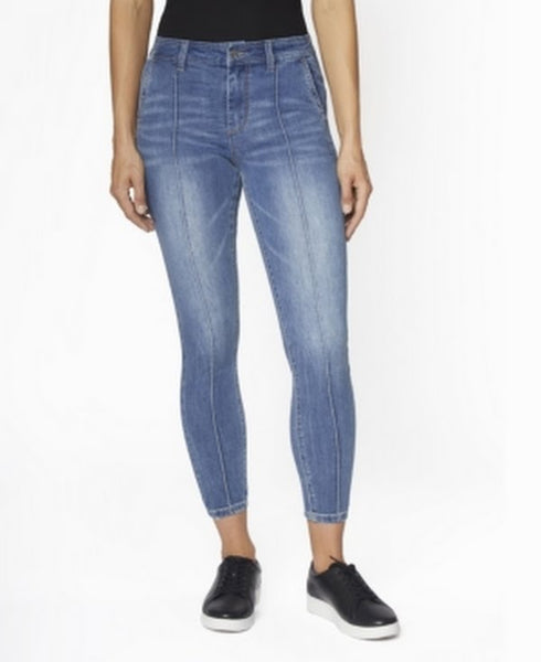 Zoe by Zoe +Phoebe Juniors High Rise Skinny Pin Tuck Jeans