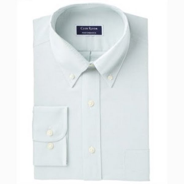 Club Room Mens Regular-Fit Button up Dress Shirt