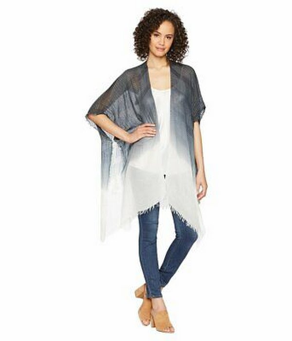 Steve Madden Ombre Metallic-Stripe Boho Wrap & Cover-up One Size