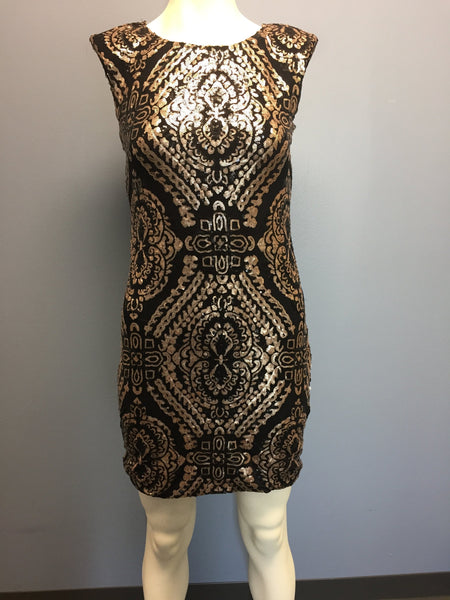 White House Black Market Women's Sequin Dress, Size 4