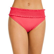 Tommy Hilfiger Smocked Ruffled Bikini Moderate Coverage UV Protection, Xs