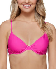 Raisins Juniors Pink Pretty Dayz Radical Bikini Top Swimsuit, Size Large