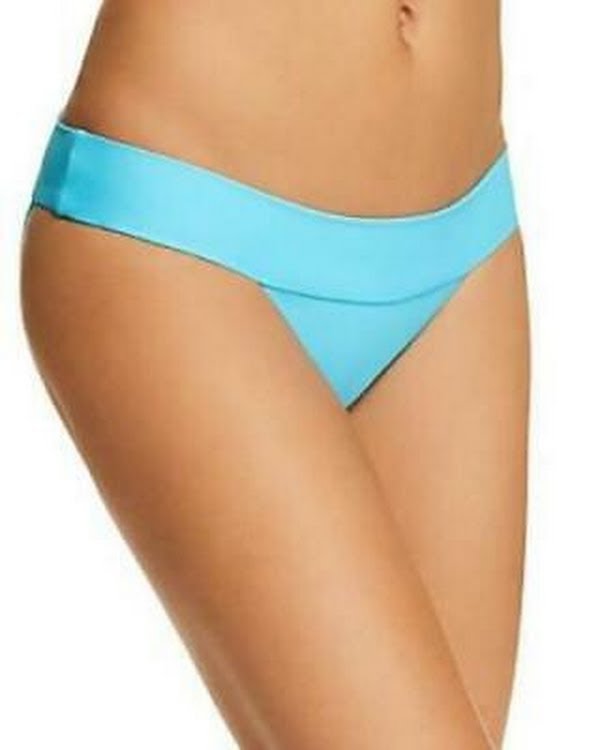 PilyQ Banded Full Bikini Bottom, Size Medium