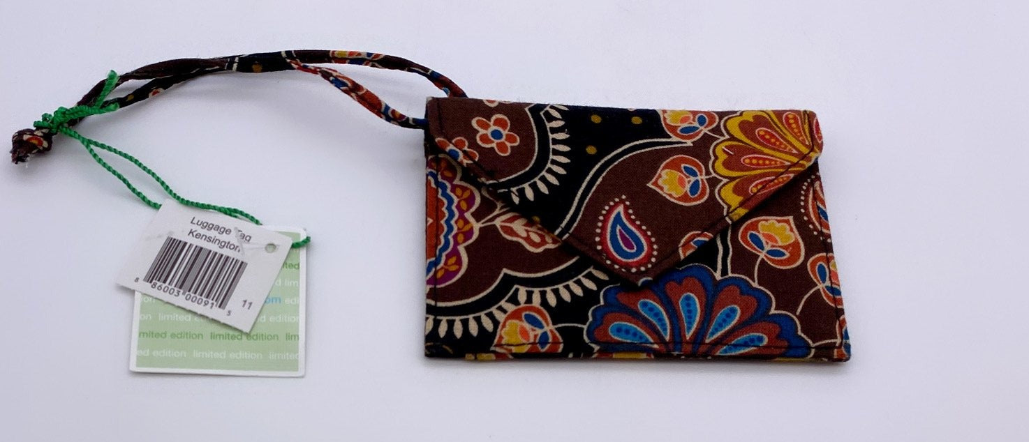 Vera Bradley Kensington Luggage Tag Mini Wallet