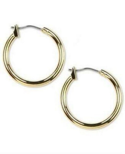 Anne Klein 3/4 Gold-Tone Hoop Earrings