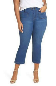 Seven7 Jeans Trendy Plus Size Patch-Pocket Bootcut Jeans