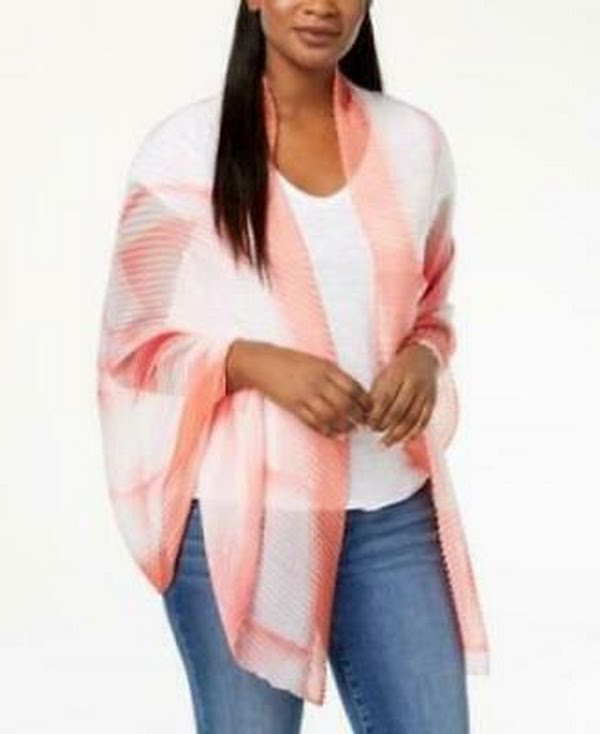 I.n.c. Ombre Geo Pleated Wrap