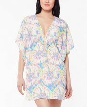 Jessica Simpson Womens Tie-Dyed Caftan Cover-Up