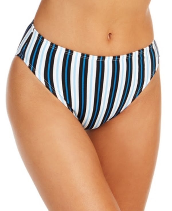 Michael Michael Kors High-Waist Swim Bottoms, Size Medium