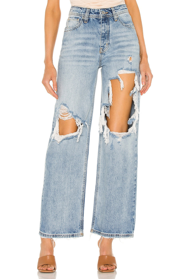 Free People Thrift Store Straight Leg Jeans, Size 29