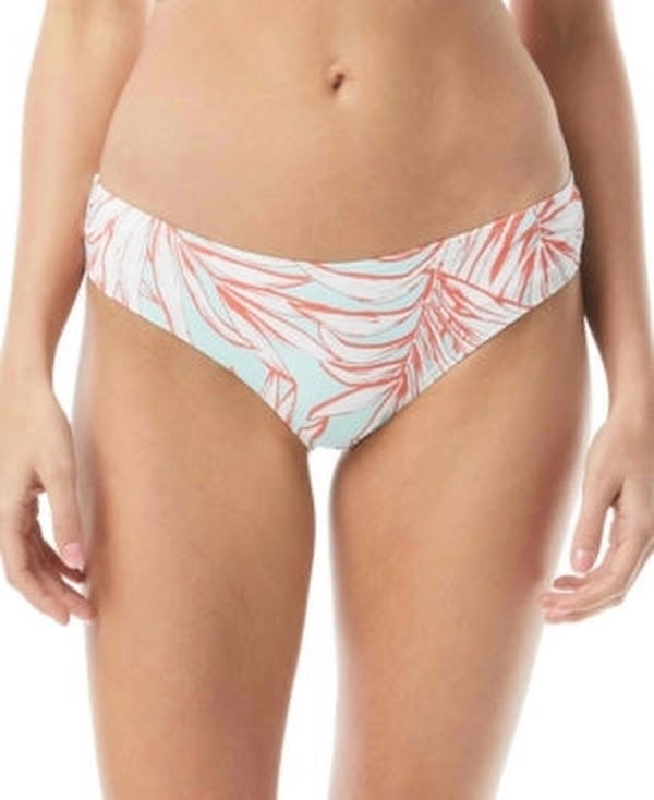 Vince Camuto Printed Shirred Bikini Swim Bottom Swimsuit