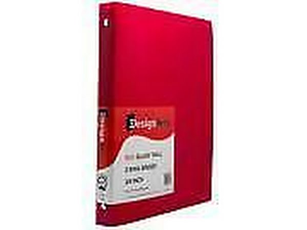 Jam Paper Plastic 0.75 Inch Binder, Red 3 Ring Binder, Sold Individually