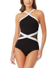 Anne Cole Signature Womens Hot Mesh High-Neck One-Piece Style-21MO02875