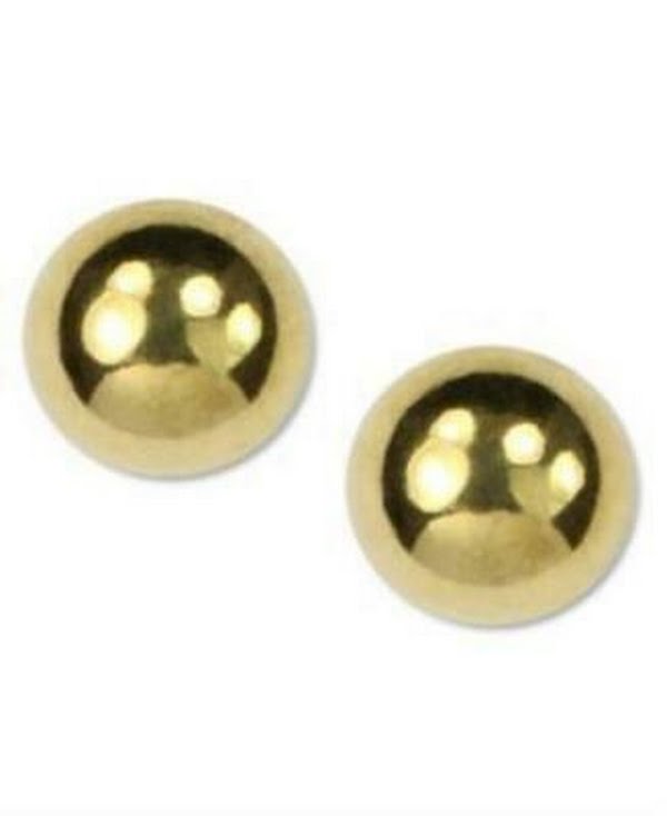 Anne Klein Polished Imitation Pearl Stud Earrings