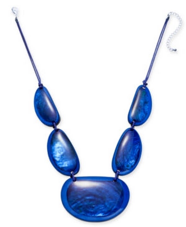 Style and Co Resin Statement Necklace, Various Colors