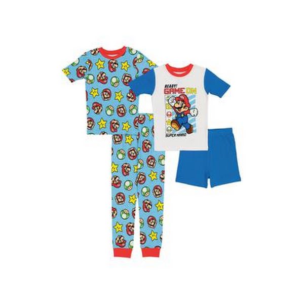 Nintendo Little Boys Cotton 4 Piece Set, Size 6