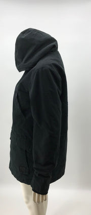 RVCA WOMENS Runyon Long-Sleeve Canvas Hooded Parka Jacket, Size Small
