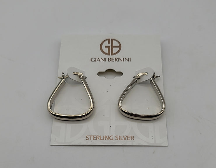 Giani Bernini Sterling Silver Earrings, Triangle Hoop