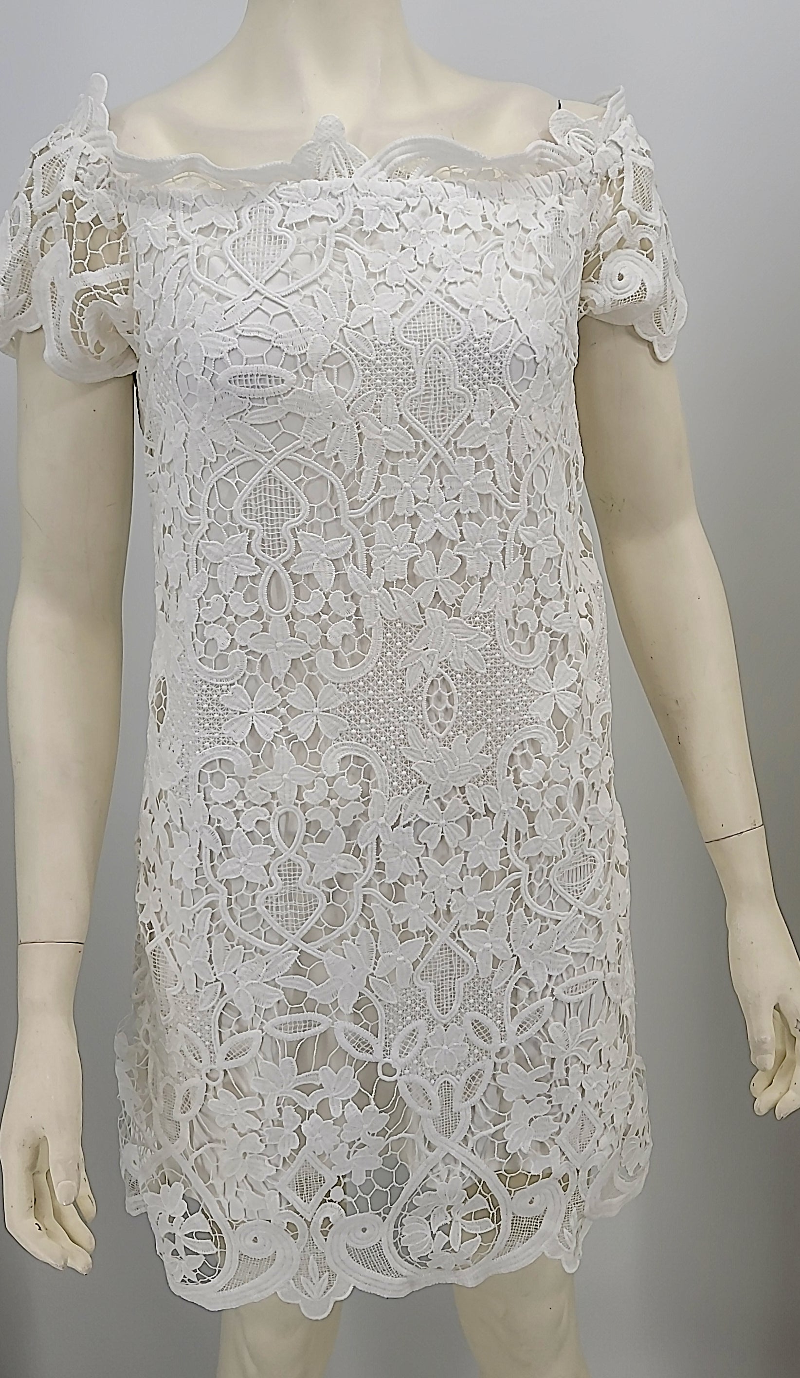 Lush Women Dress Lace Slash Neck Backless Sexy Elegant Shoulder,Medium Vanessa Jane Lush Women Dress Lace Slash Neck Backless Sexy Elegant Shoulder,Medium Vanessa Jane