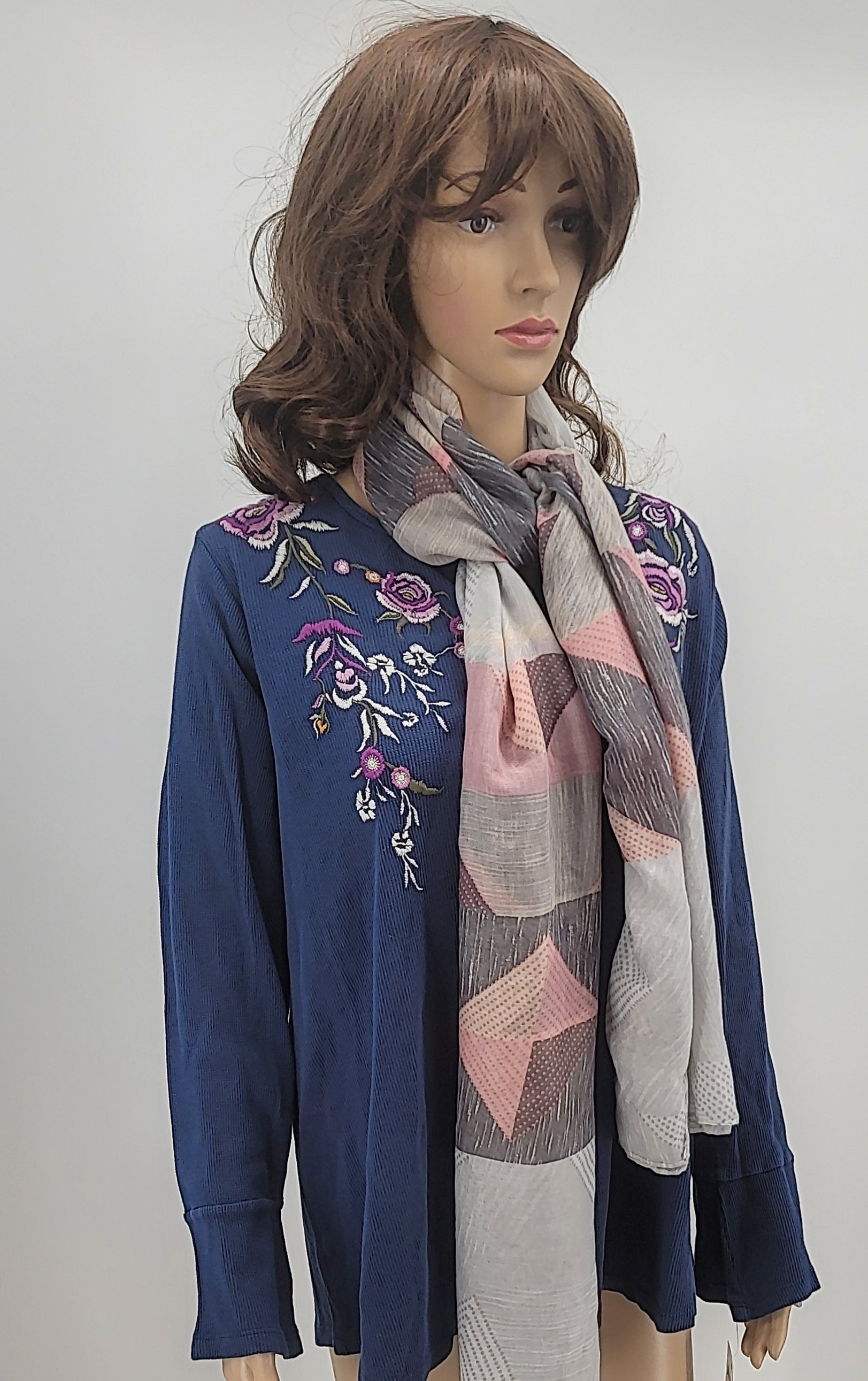 West Loop Floral Lightweight Scarf One Size