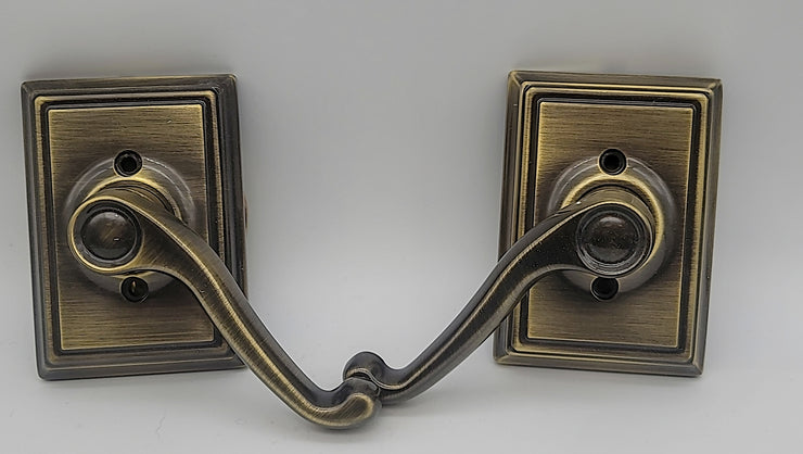 Schlage Full Dummy Flair Lever with Addison trim Lever Set