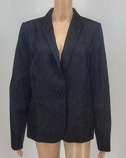 Tommy Hilfiger Women's Polka Dot Work Wear One-Button Blazer Size 14