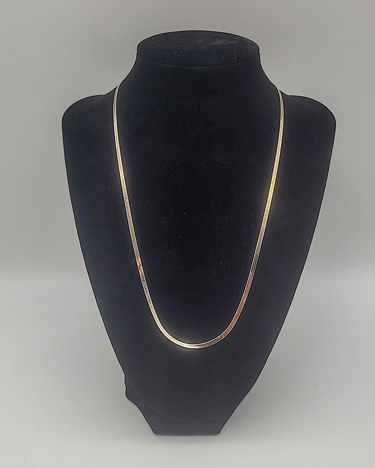 Giani Bernini 20″ Herringbone Chain in 18K Gold Over Sterling Silver Necklace