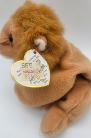 Ty Beanie Baby Roary Lion 14 Errors With Tags Rare Mint – PVC Pellets