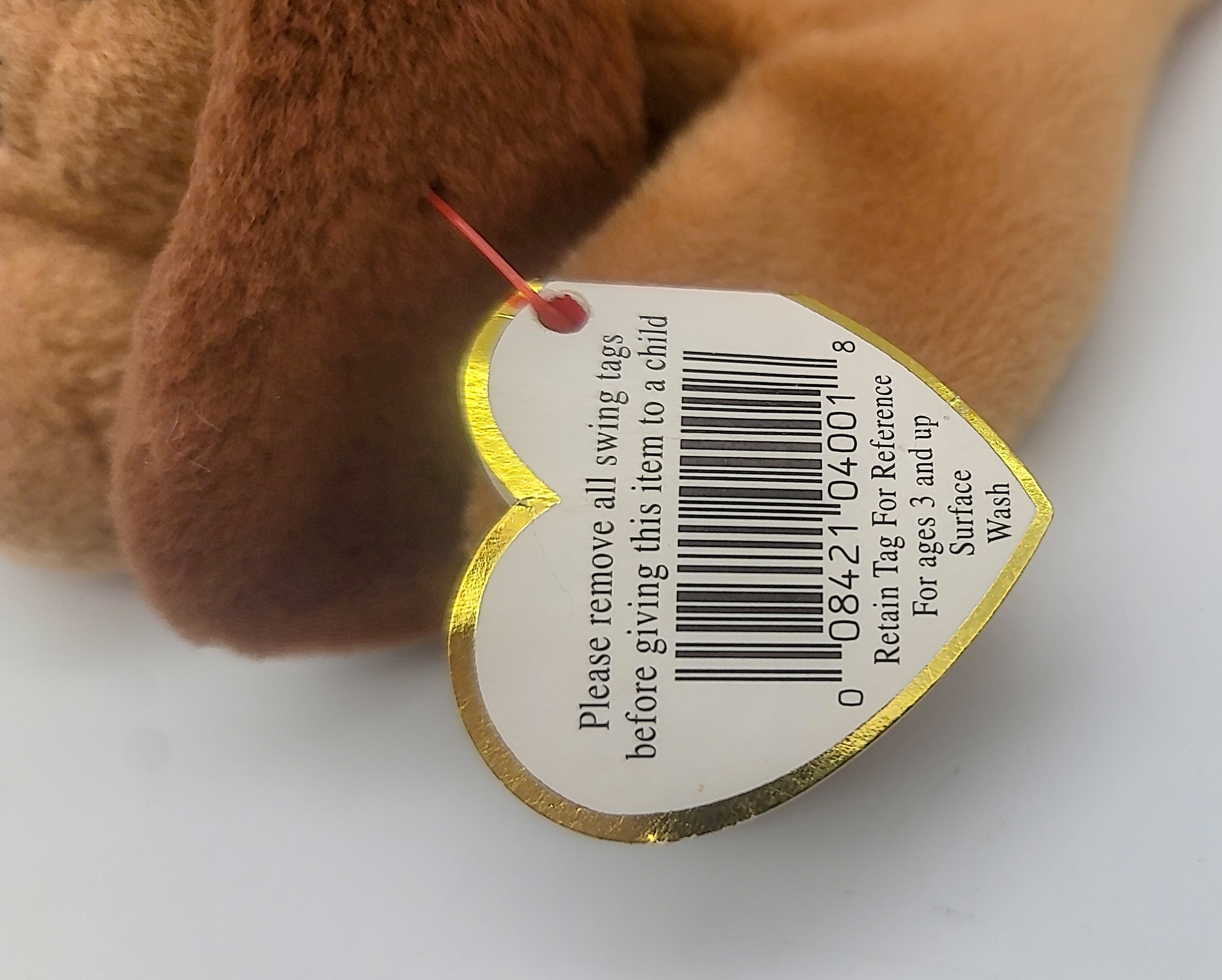 Ty Beanie Babies Bones the Dog, With14 Errors