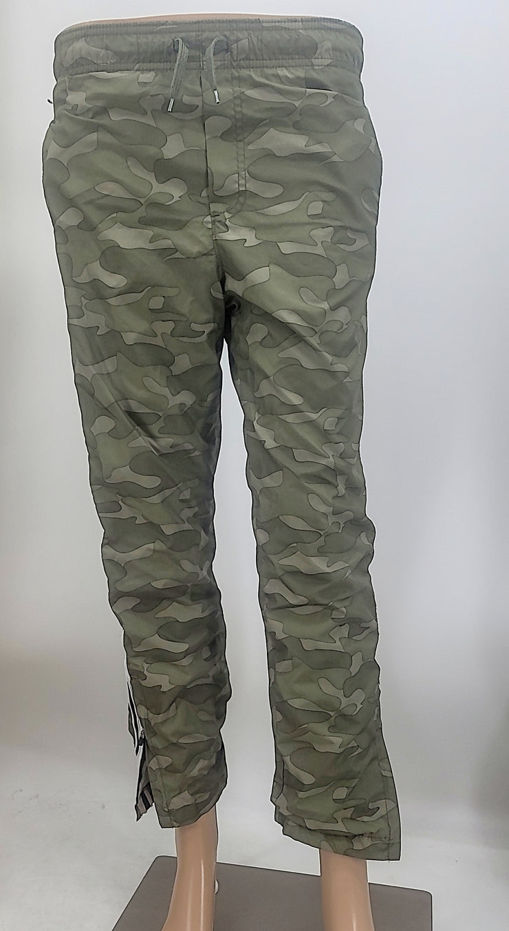 OshKosh BGosh Boys Pants Windbreaker Pull on Camouflage Green Size 10/12