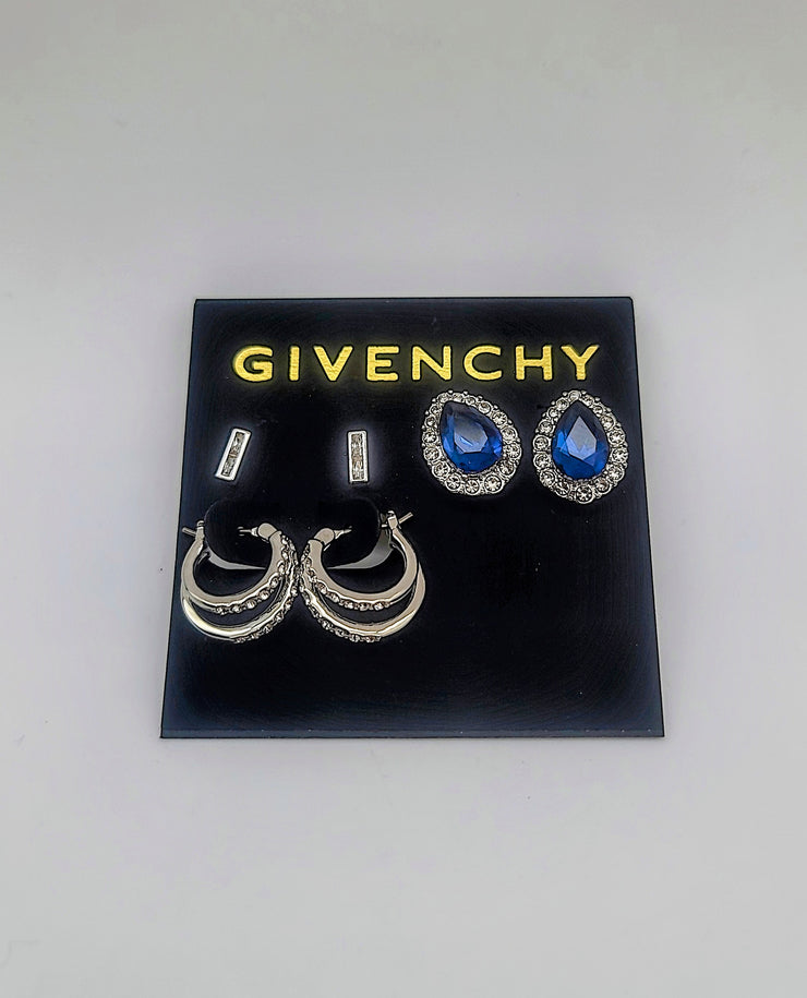 Givenchy Crystal 3-Pc. Set Earrings