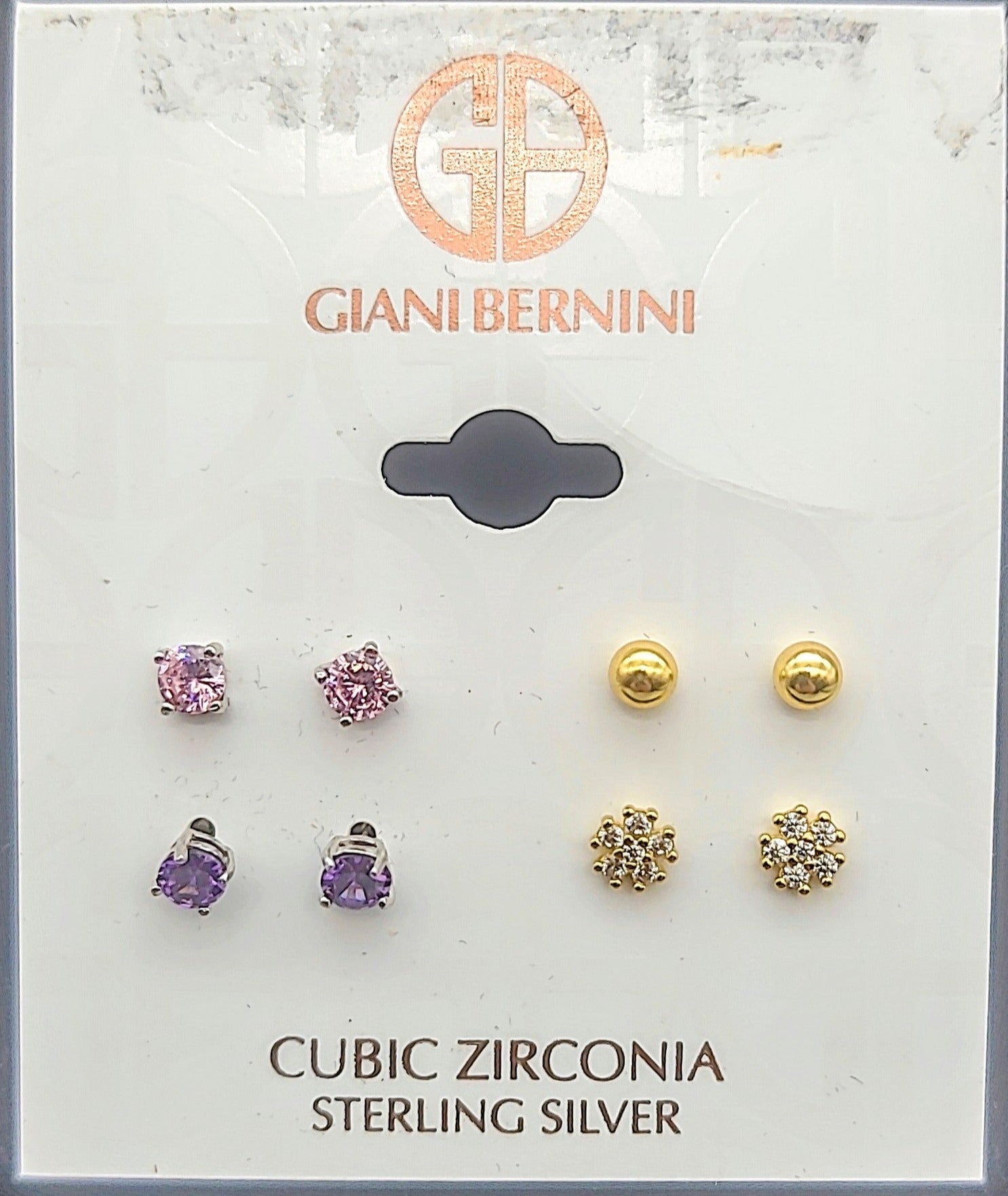 Giani Bernini Sterling Silver Earring Set, Multistone Stud Earring Set