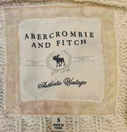 Abercrombie and Fitch Girls Hooded Cable Knit Cardigan Sweater, Size Small