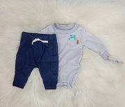 Carter's Baby Boys 2-PC. Monster Bodysuit and Jogger Pants Cotton Set, Newborn