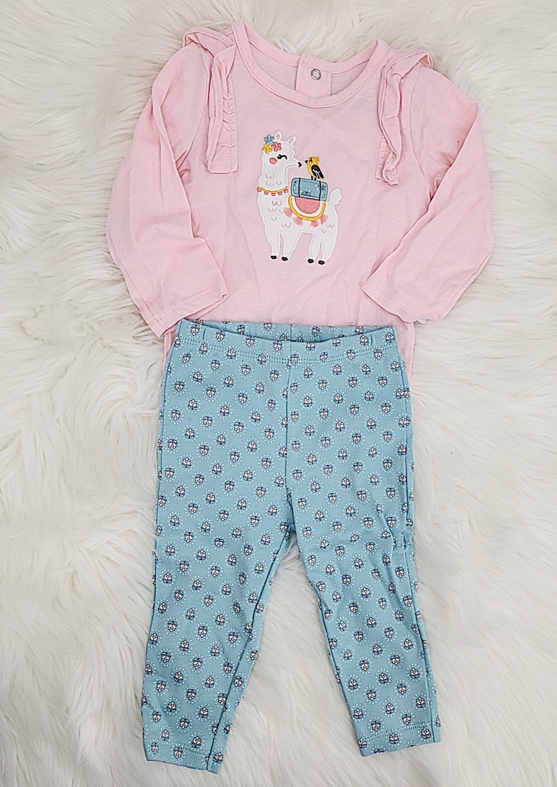 Carter's Baby Girls 2-Pc. Bodysuit and Leggings Cotton Set