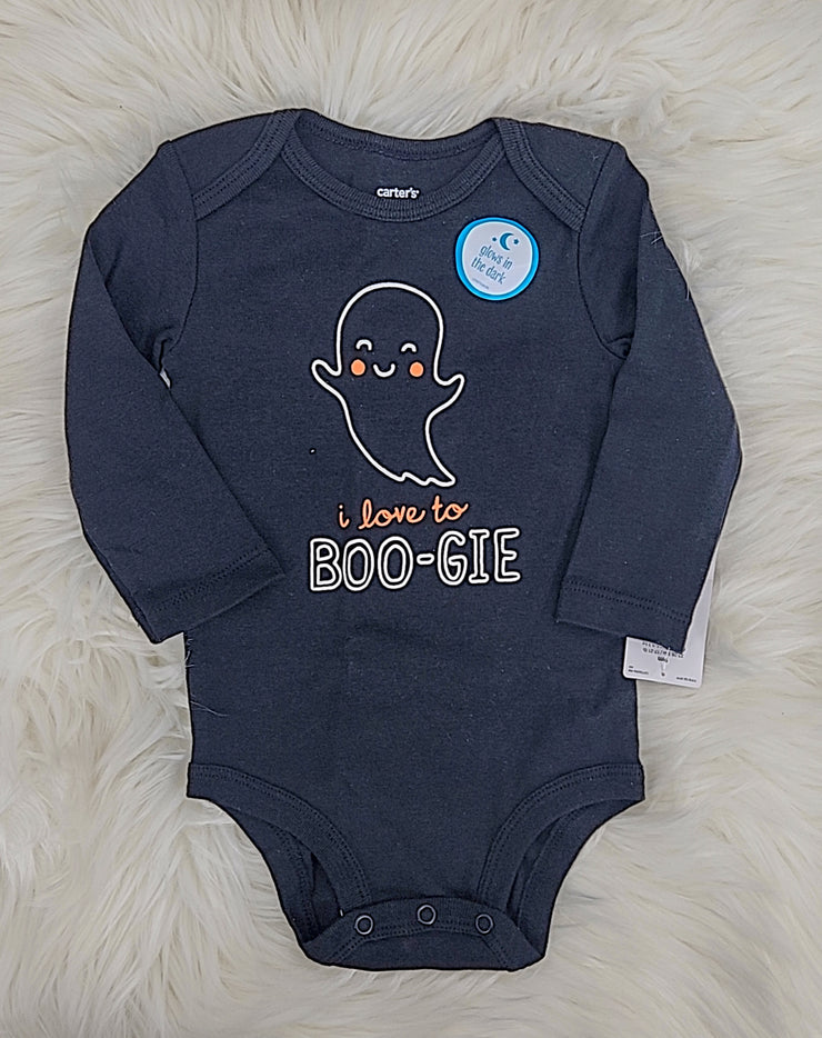 Carters Baby Boo-Gie Glow-in-the-Dark Cotton Bodysuit, Size 9 Months
