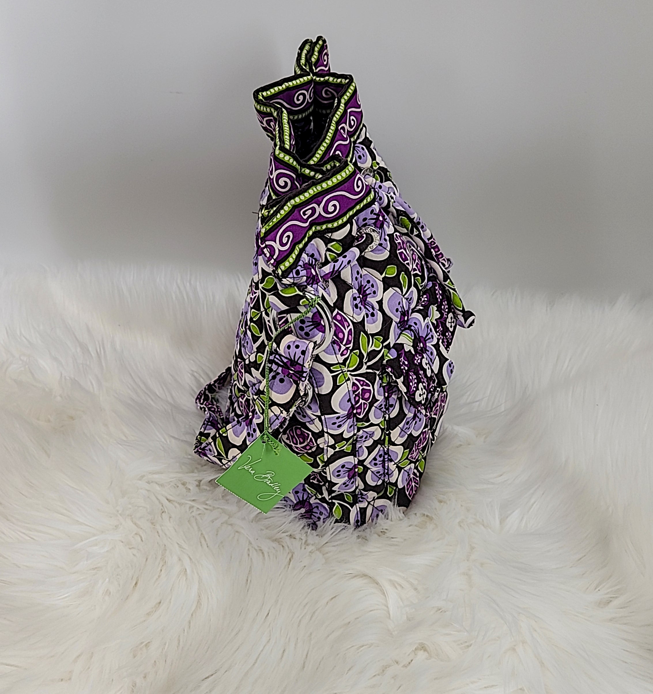 Vera Bradley Plum Petals Drawstring Crossbody Bag