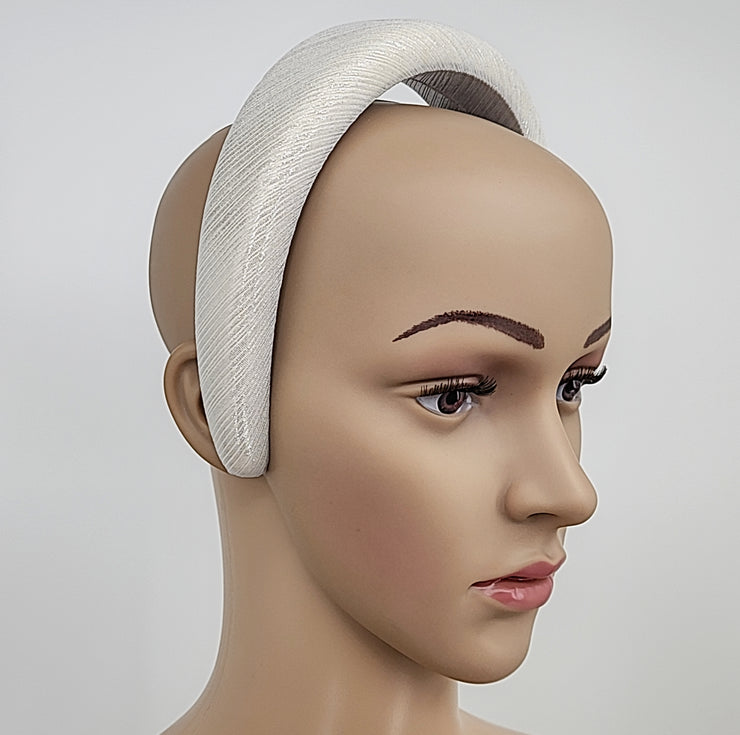 Hand-Made Silver Padded Headband