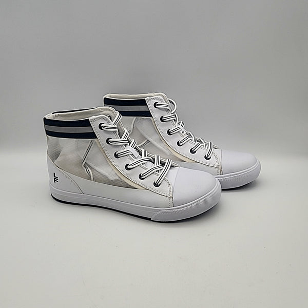 London Fog Womens Bolt Court High Top Sneakers, Size 4M