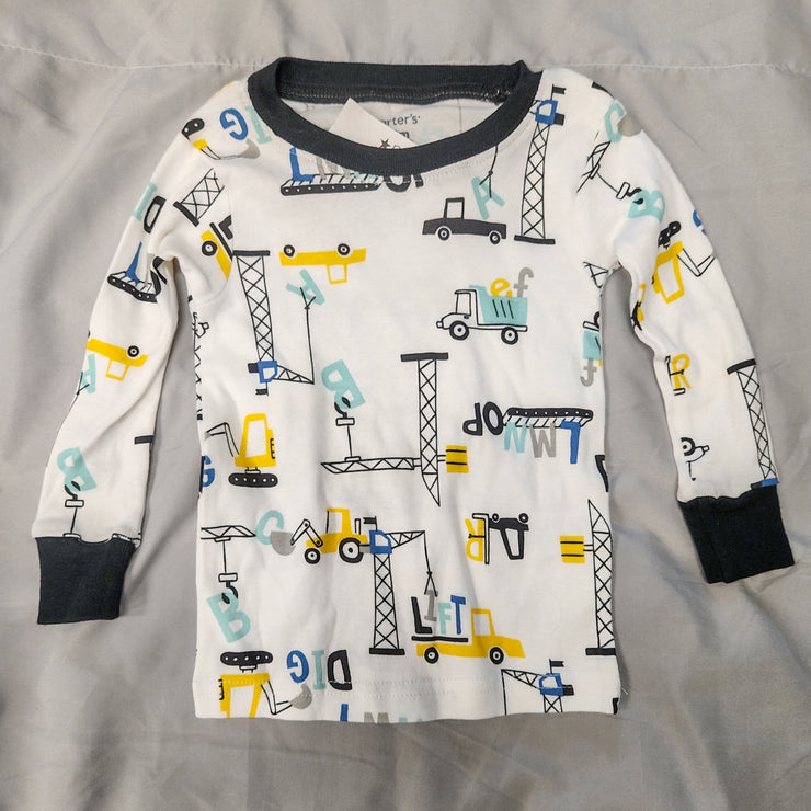Carters Baby Boys Construction Graphic Top, Size 18Mo