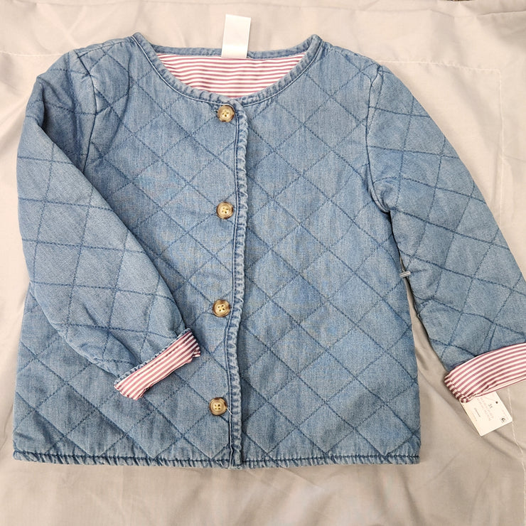 Carters Toddler Quilted Denim Jacket, Size 3T/3A