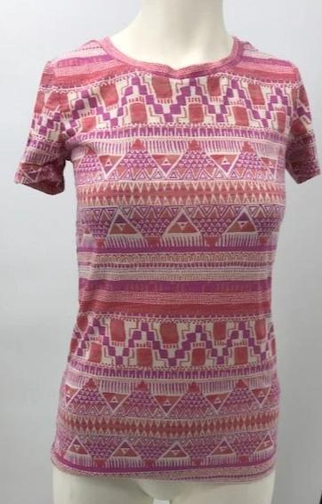 Mossimo Womens Aztec Print Short Sleeve Tee Size XS