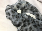 New York and company blouse see thru blue cheetah print, Size Small