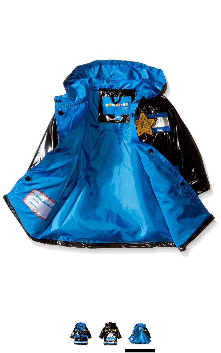 Wippette Baby Policeman Rainwear, Royal, 18 Months