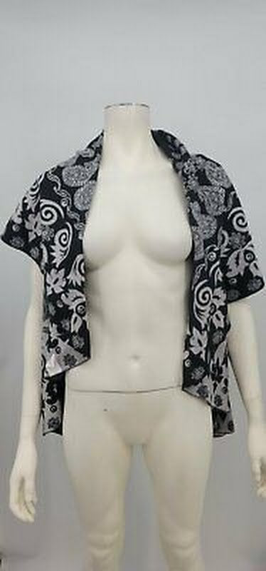 Womens Reversible Printed Cold Weather Shawl Wrap One Size